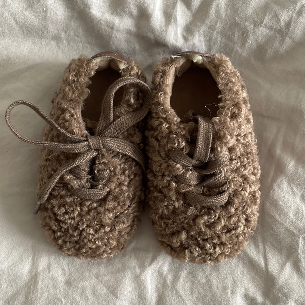 Baby cute terry fleece shoes